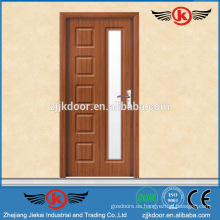 JK-P9078 puerta de cocina de cristal esmerilado de pvc película laminada de madera